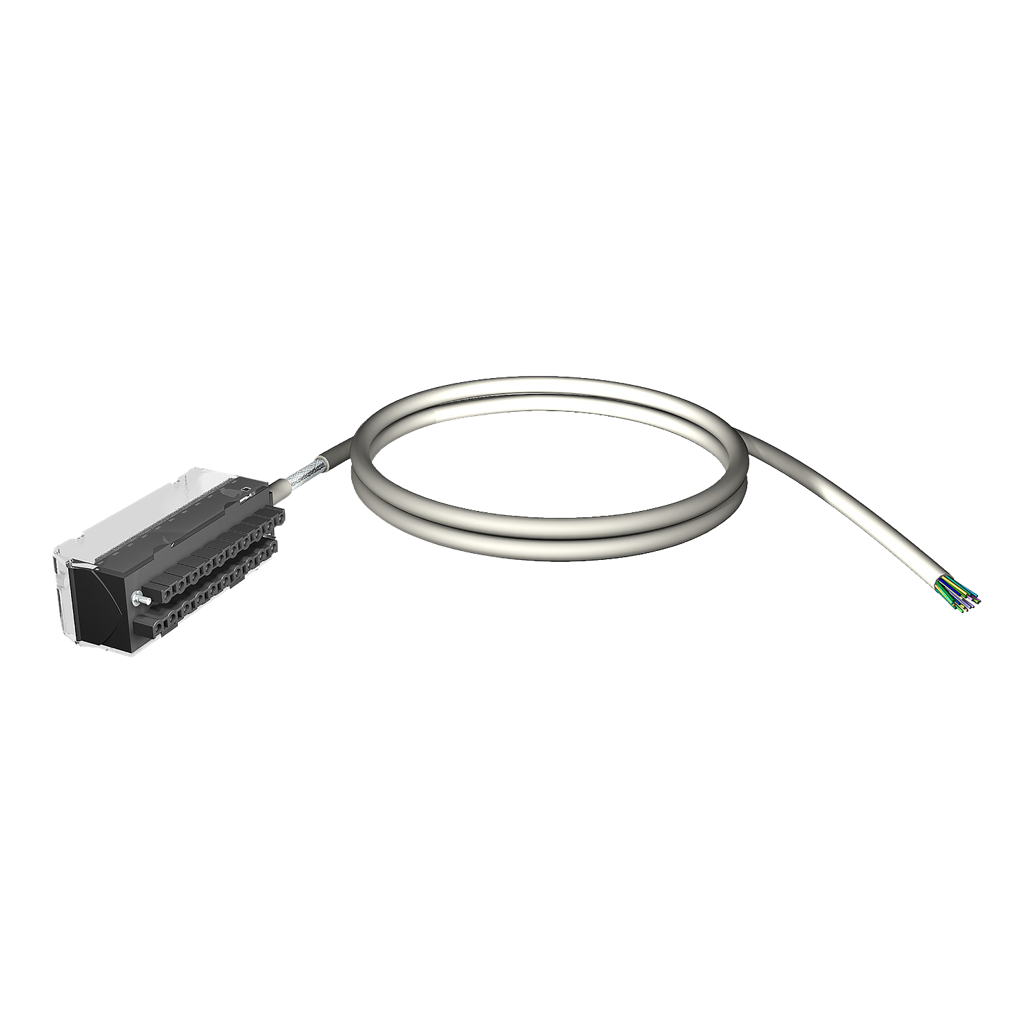 Schneider Shielded cord set, 28-way, 1 end flying lead