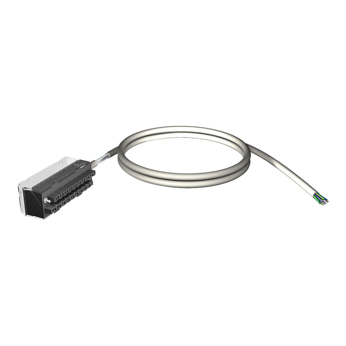 Schneider Shielded cord set, 28-way, 1 end flying lead