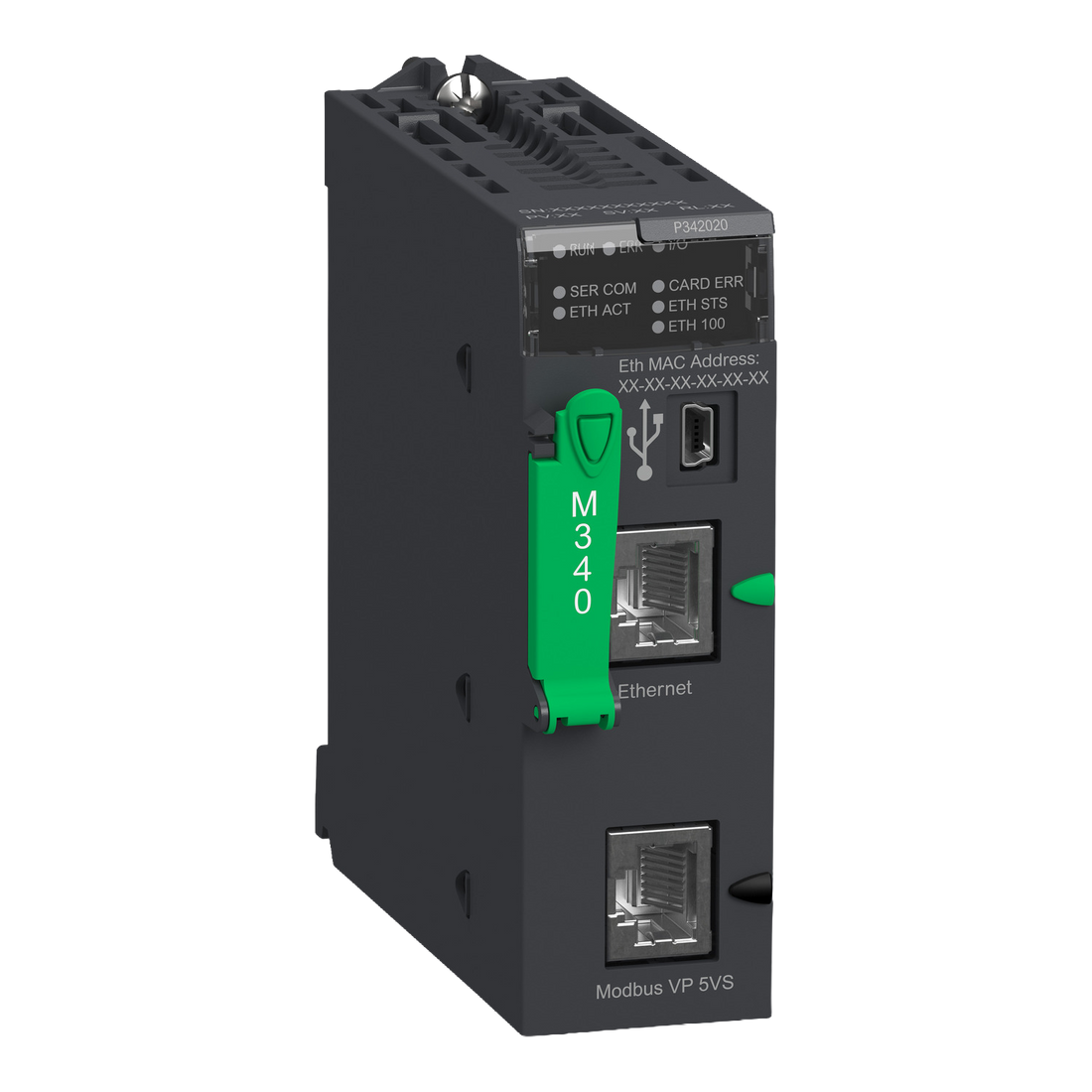 Schneider M340 Processor with Modbus port, Ethernet