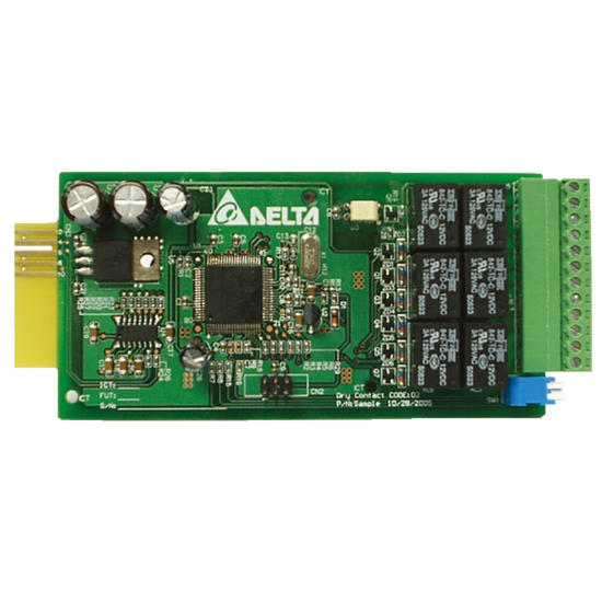 Delta F Relay I/O card F for UPS, 8 - 20 VDC, 1.2W, 130 x 60mm ...