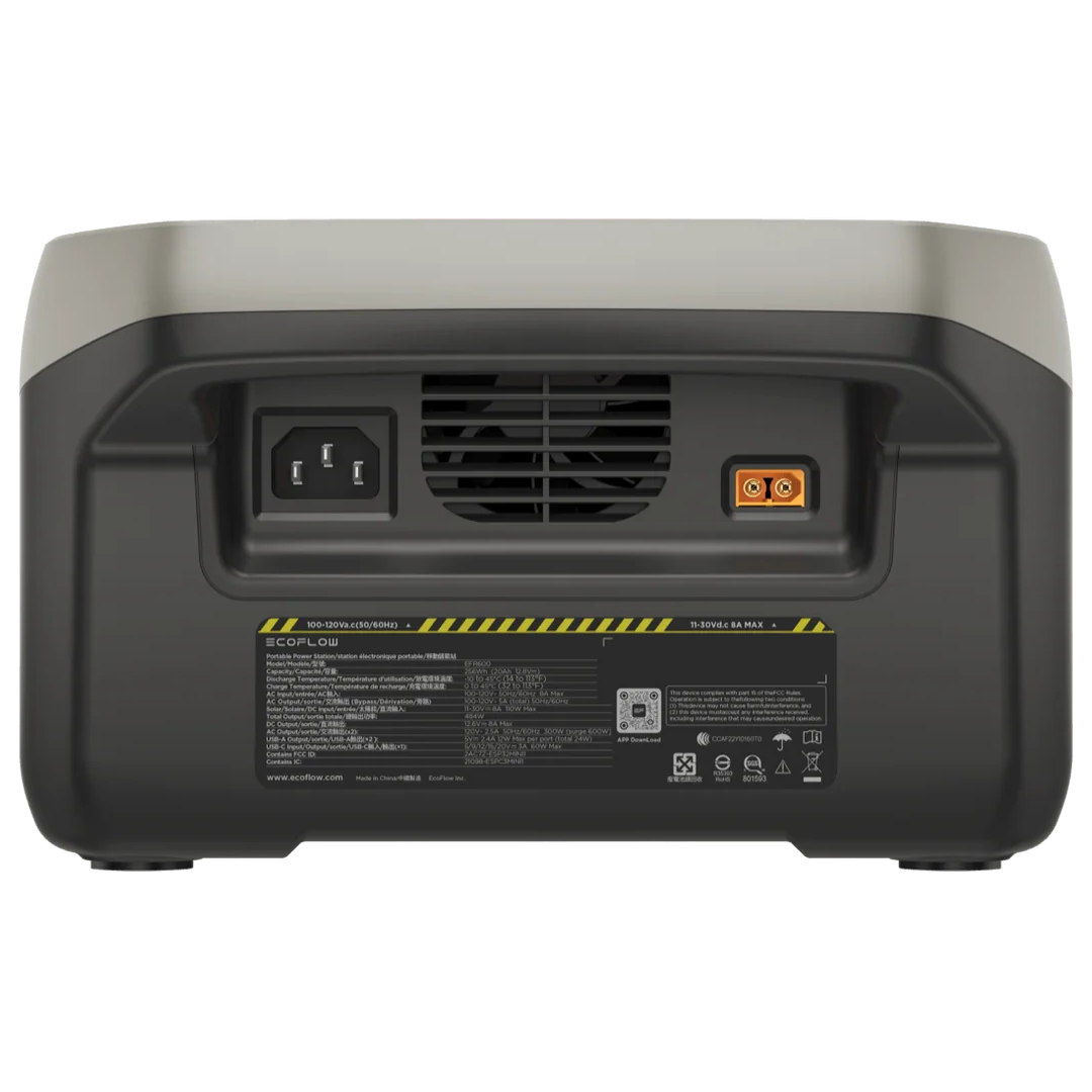 EcoFlow River 2 battery capacity and specifications display