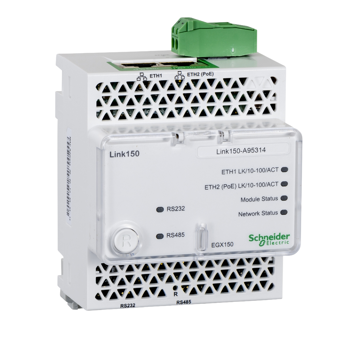 Schneider Ethernet gateway, 2-port, 24VDC and PoE