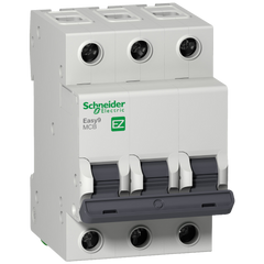 Schneider Mini circuit breaker, C-curve, 3-pole, 50A