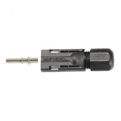 Amphenol H4 series male MC4-compatible solar connector with 1000V 42A rating and robust construction