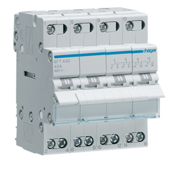 Hager Busbar for MCBs, insulated, 1-pole, 24way, 20mm², 100A