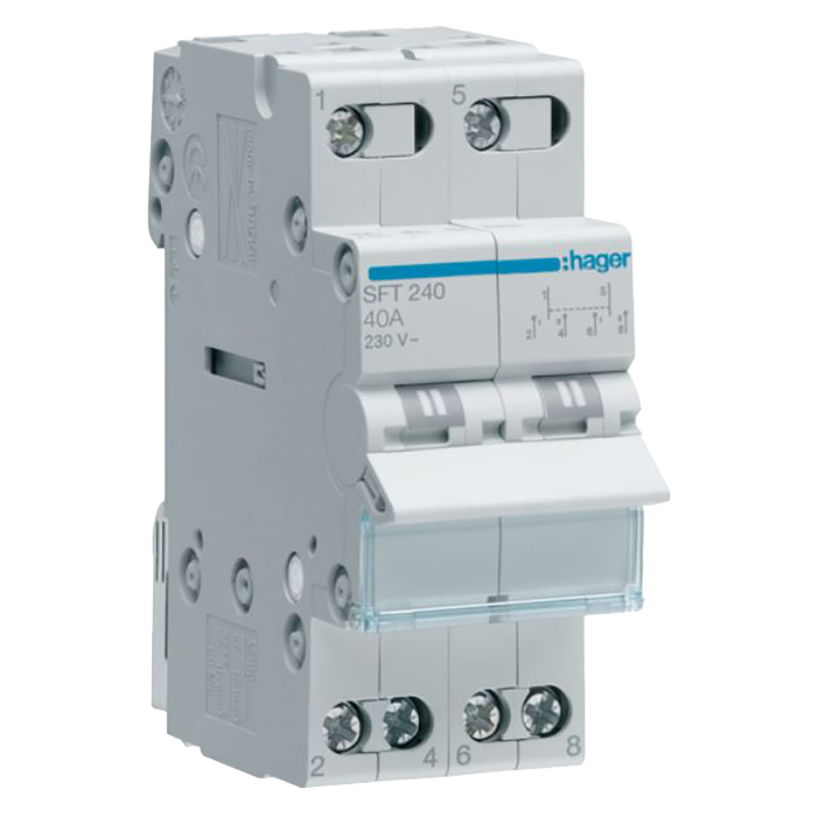 Hager High fault level miniature circuit breaker, 2-pole, 25kA, 6A