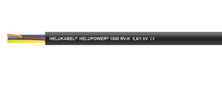 Helukabel Helupower 1000 RV-K black power cable with 5G x 10mm² conductors