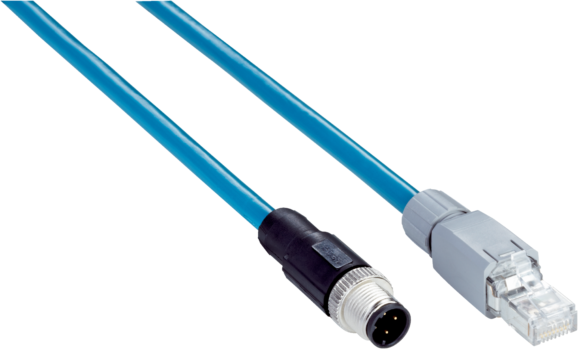 Sick YM2D24-100EB2MRJA4 Male conn, M12, 4-pin/male, RJ45 - Sick Automation