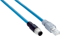 Sick YM2D24-100EB2MRJA4 Male conn, M12, 4-pin/male, RJ45 - Sick Automation