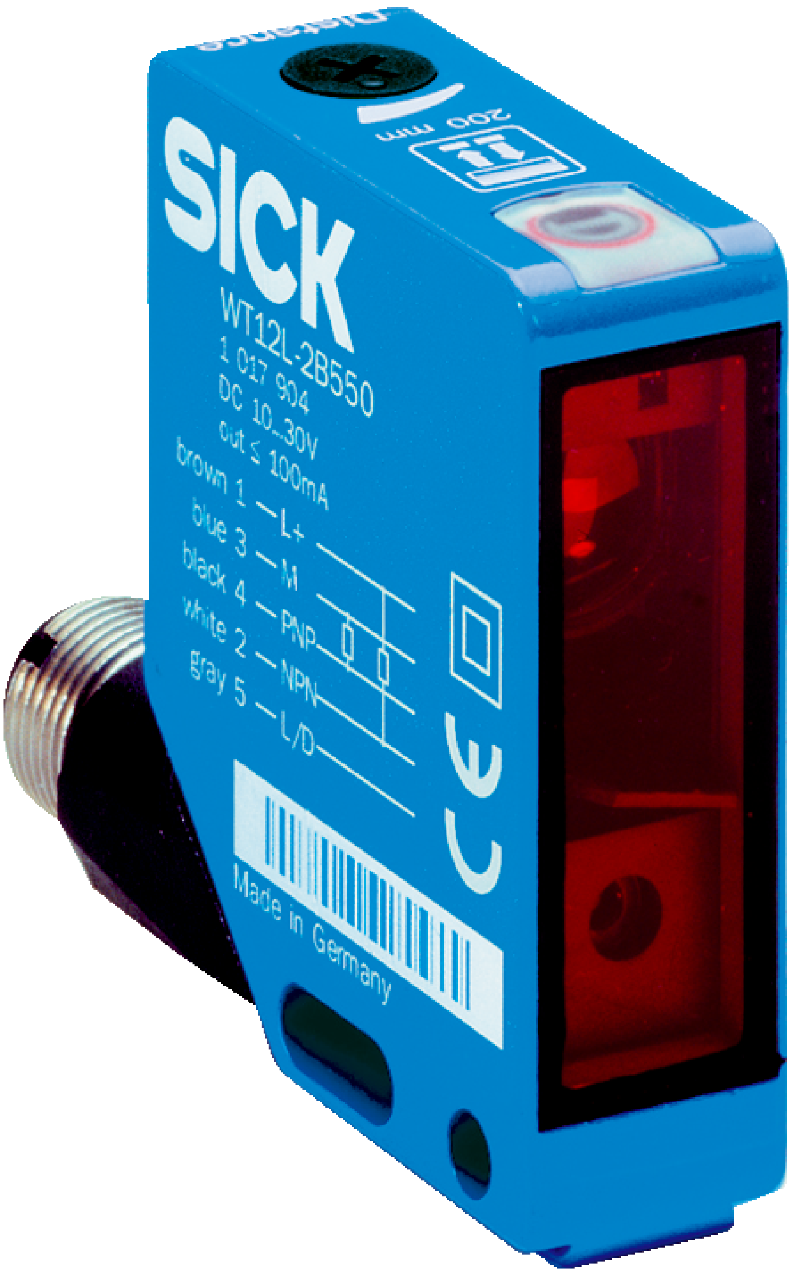 Sick WT12L-2P140S03 Small photoelectric sensor, PNP, 55mA - Sick Automation
