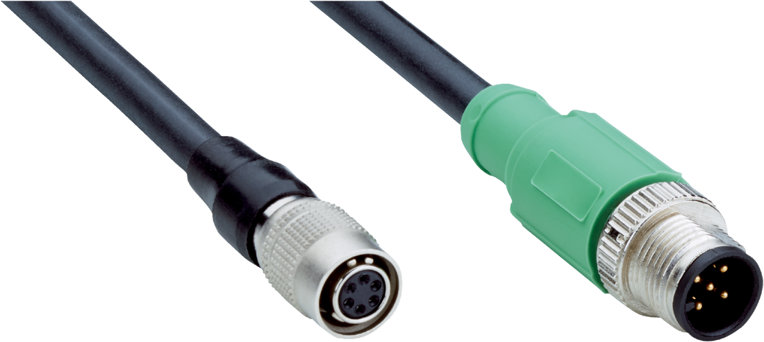 Sick YM2AA5-010UB6FHRS6 Male, M12, 5-pin/ female, HR10, 6-pin - Sick Automation