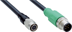 Sick YM2AA5-010UB6FHRS6 Male, M12, 5-pin/ female, HR10, 6-pin - Sick Automation