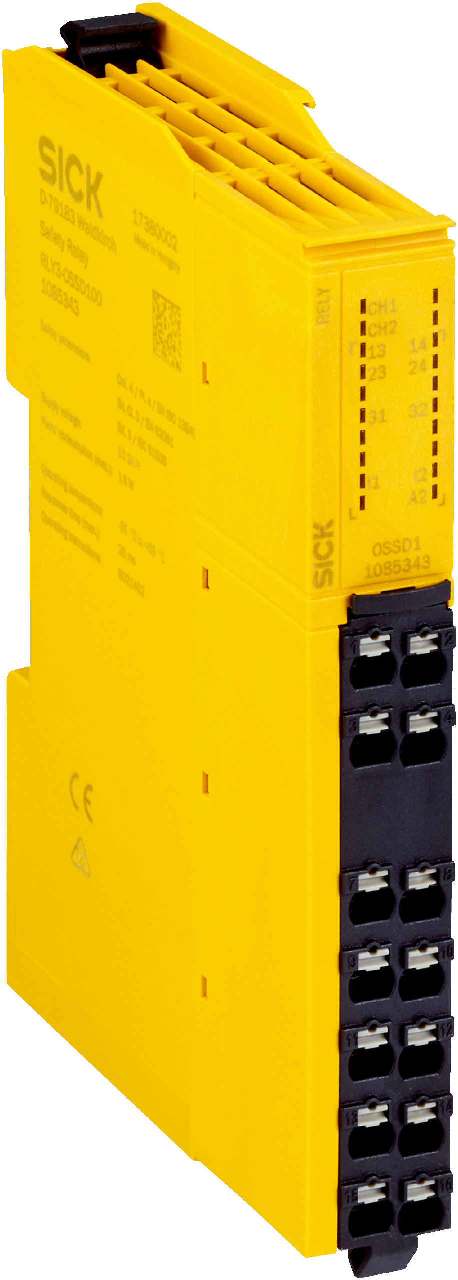 Sick RLY3-OSSD100 Output expansion module, NO/NC, 12A - Sick Automation