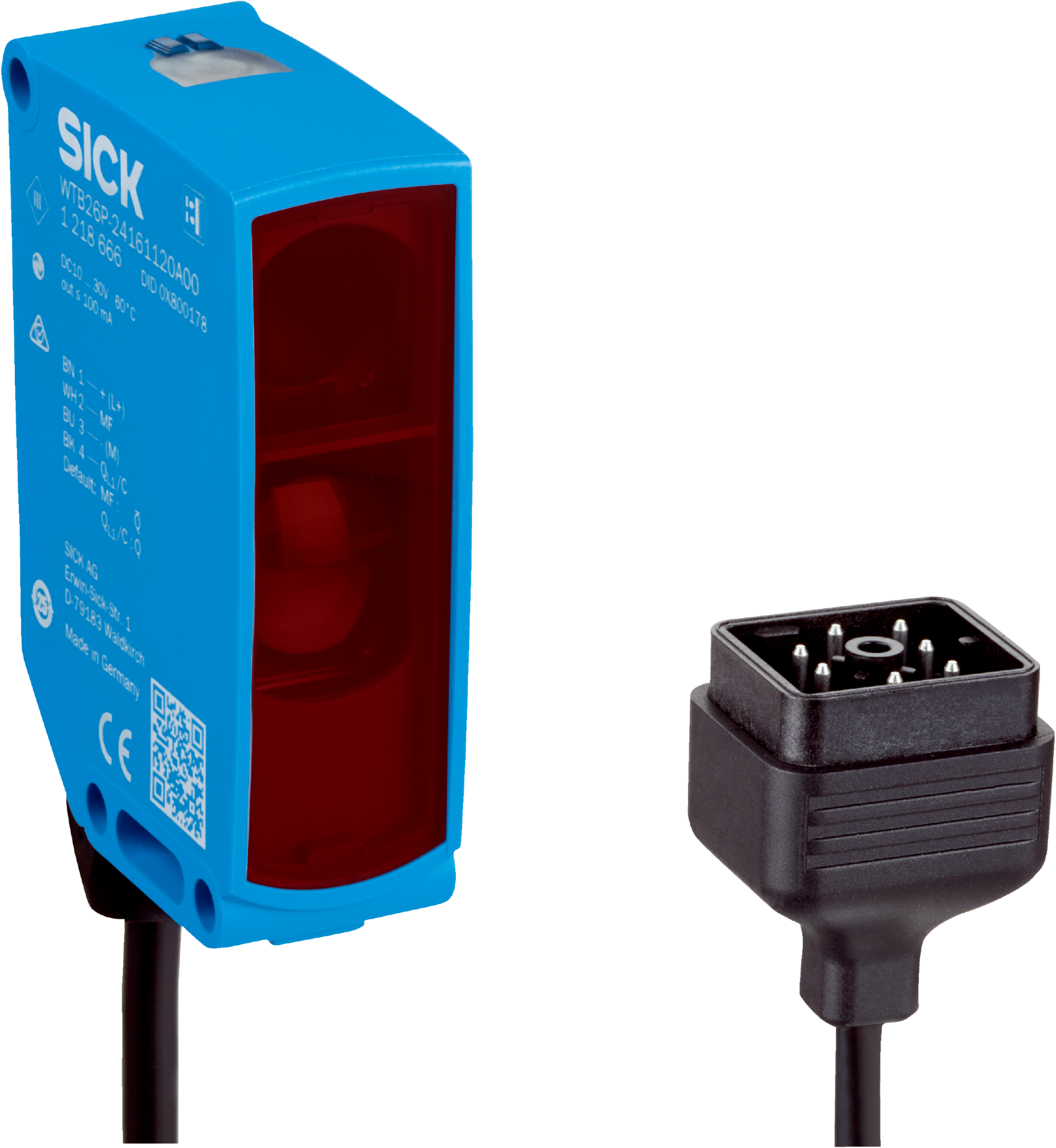 Sick WLA26P-3B112100ZZZ Compact photoelectric sensor, PNP/NPN - Sick Automation