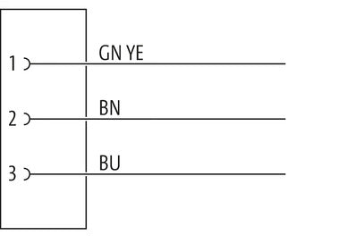 Murrelektronik Mini 7/8 3 pole Receptacle Female Straight PVC 16AWG 2m
