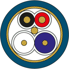 Murr Sensor cable, PUR/PVC 5x 0.34mm², yellow, 100m Murrelektronik