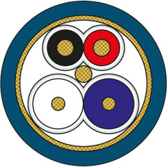 Murr Sensor cable, PUR/PVC 5x 0.34mm², yellow, 100m Murrelektronik