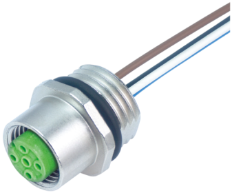 Murr Receptacle with nut, M12 female, A-coded, 5-pole Murrelektronik