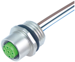 Murr Receptacle with nut, M12 female, A-coded, 5-pole Murrelektronik