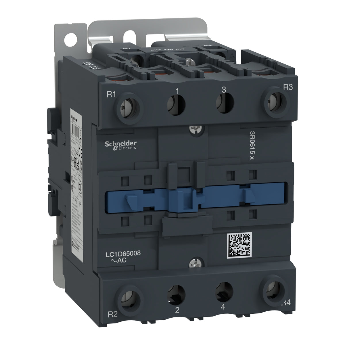 Schneider Contactor, 4-pole, 2NO + 2NC, 220VAC Coil, 80A