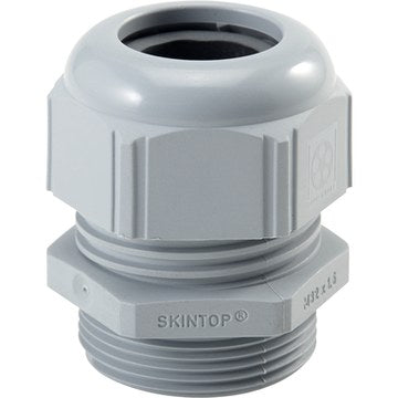 Lapp Cable gland w/ strain relief, light grey, polyamide, M12, IP68