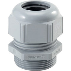White PVC universal compression gland 0/1 size for industrial piping applications