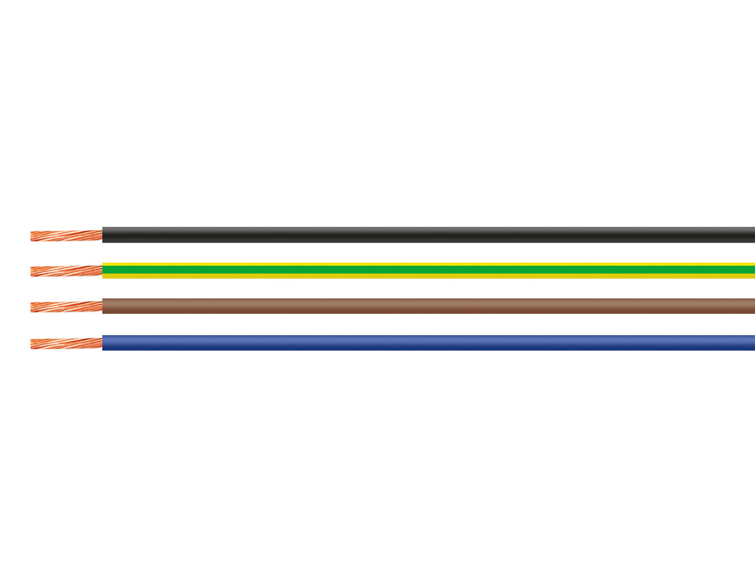 Helukabel H05V-K Panel wire, black coil, 1 x 0.5mm² - Helukabel