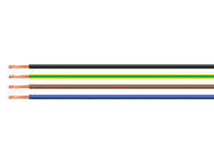 Helukabel H05V-K Panel wire, black coil, 1 x 0.5mm² - Helukabel