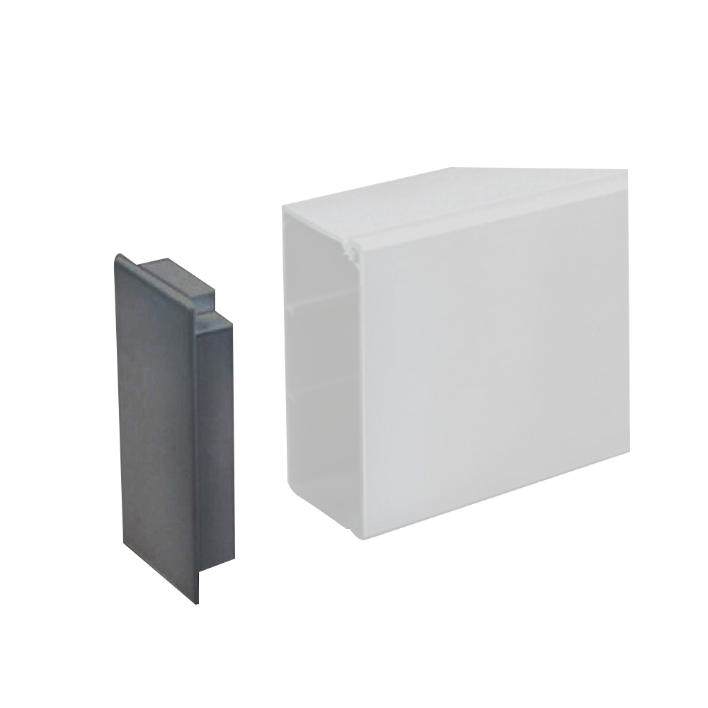 CLT/6 PVC Trunking with cover, grey, 100 x 100mm, 3m