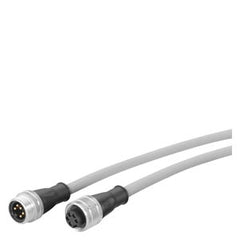 Siemens 7/8" Plug-in cable for power supply of ET200, 5-pole, male/female, 15m - 6XV1822-5BN15
