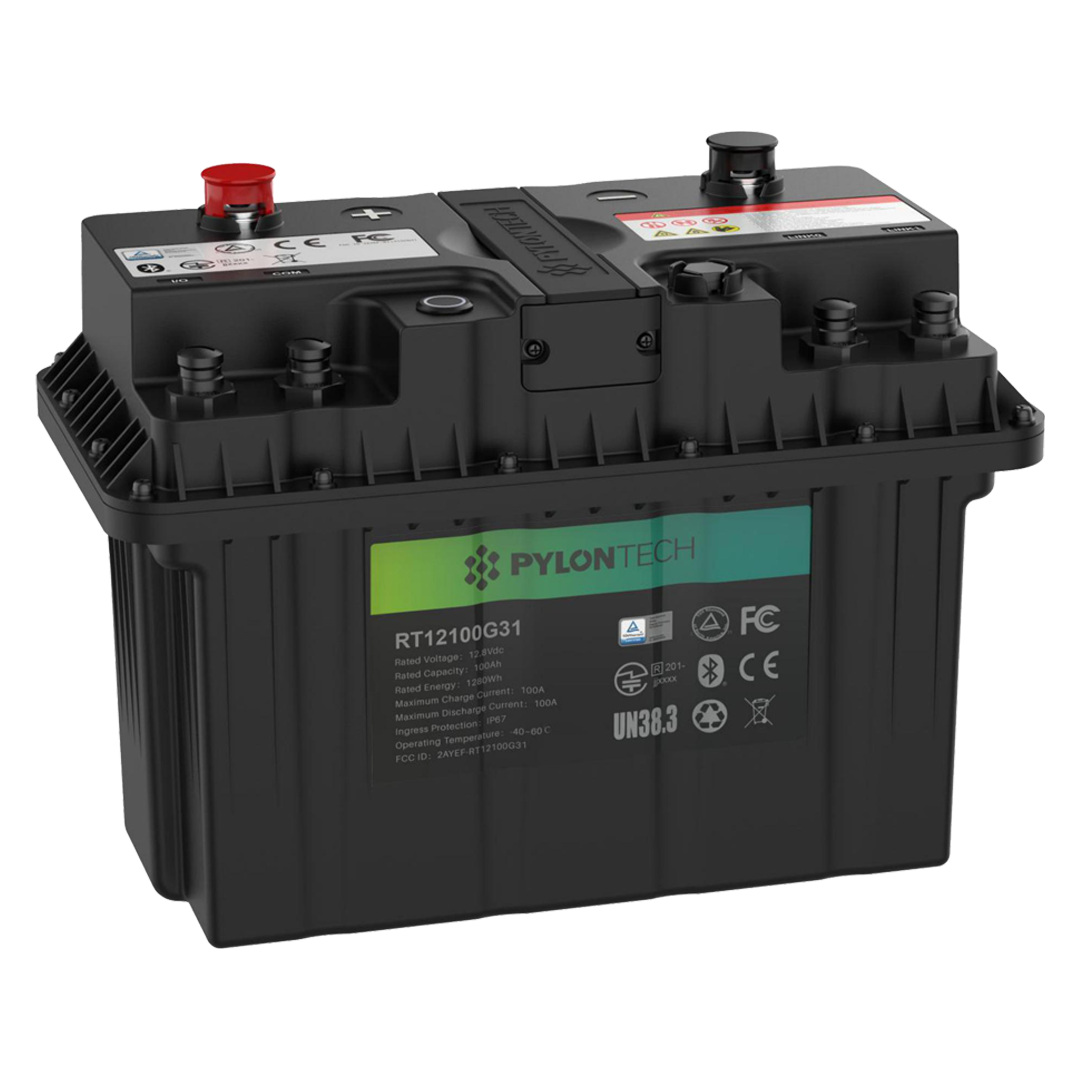 Pylontech Rechargeable Li-ion battery, 12.8V, 100Ah, 50A