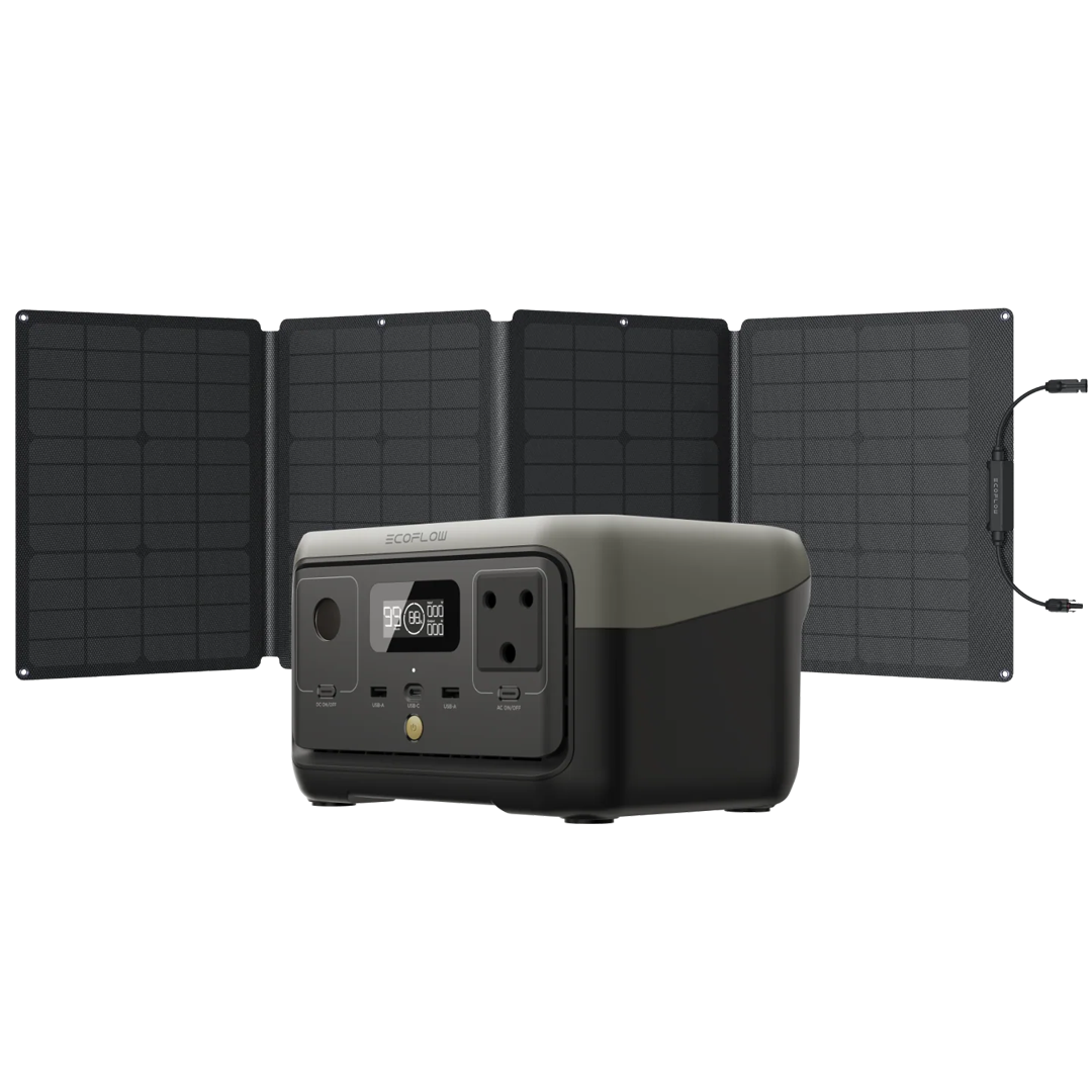 Ecoflow River 2 Portable power station and 110W Portable solar panel
