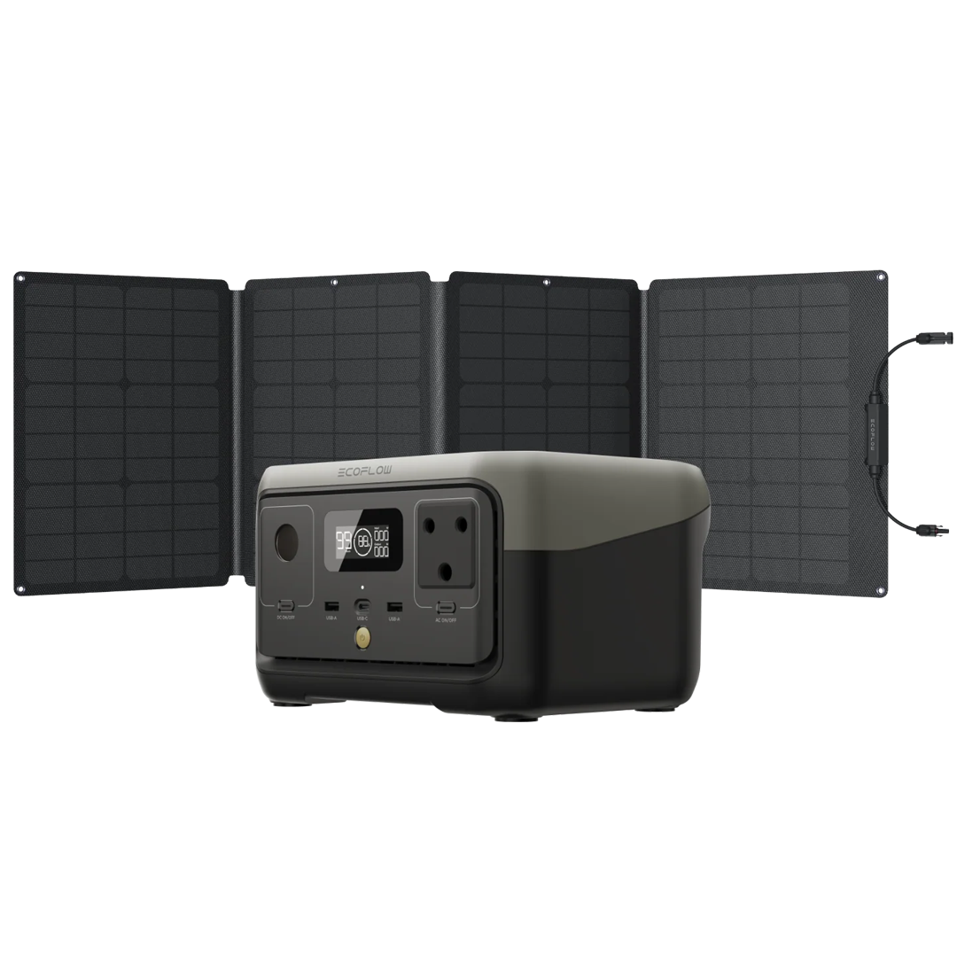 Ecoflow River 2 Portable power station and 110W Portable solar panel - Ecoflow