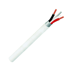 Rubicon Surfix white flat twin and earth cable with 4mm² conductors and PVC insulation