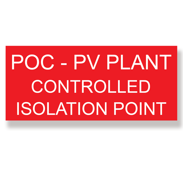 Rubicon label, POC-PV Plant, (HW) 50 x 115mm | Rubicon