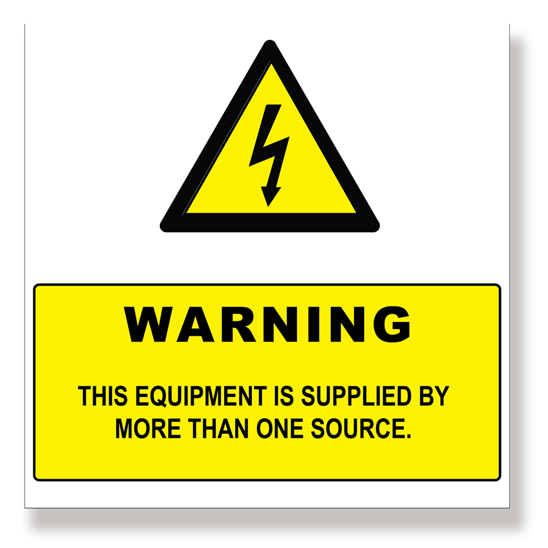 Rubicon label, Warning: Source, 250 x 250mm - Rubicon Installer Portal