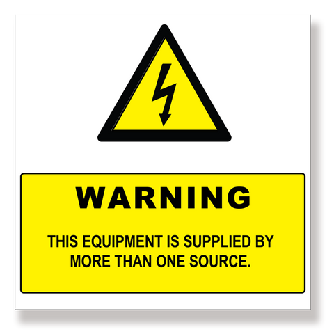 Rubicon label, Warning: Source, 250 x 250mm - Rubicon Installer Portal