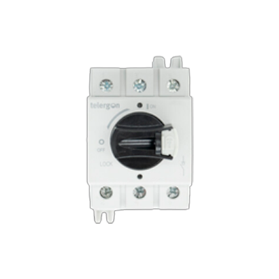 Telergon S3 Switch disconnector, door mount, red/yellow, 3-pole, 63A