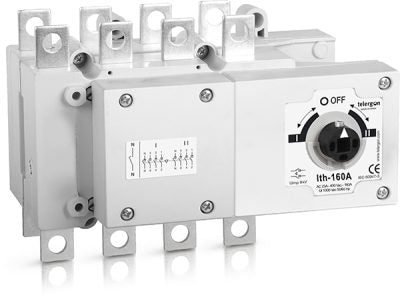 Telergon Change over switch, size 4, 3-pole, 1600A