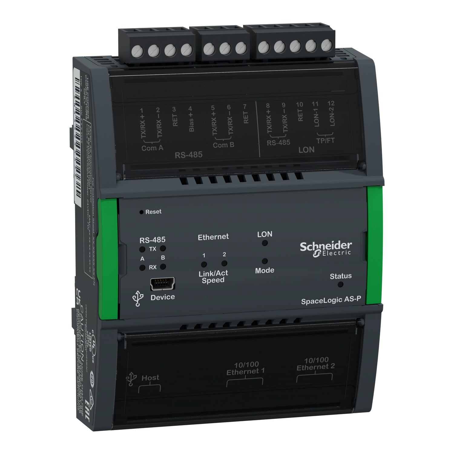 Schneider AS-P SmartX Controller, 2 x RS-485, 2 x10/100 Ethernet