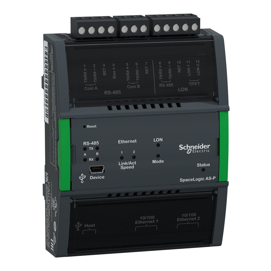 Schneider AS-P SmartX Controller, 2 x RS-485, 2 x10/100 Ethernet