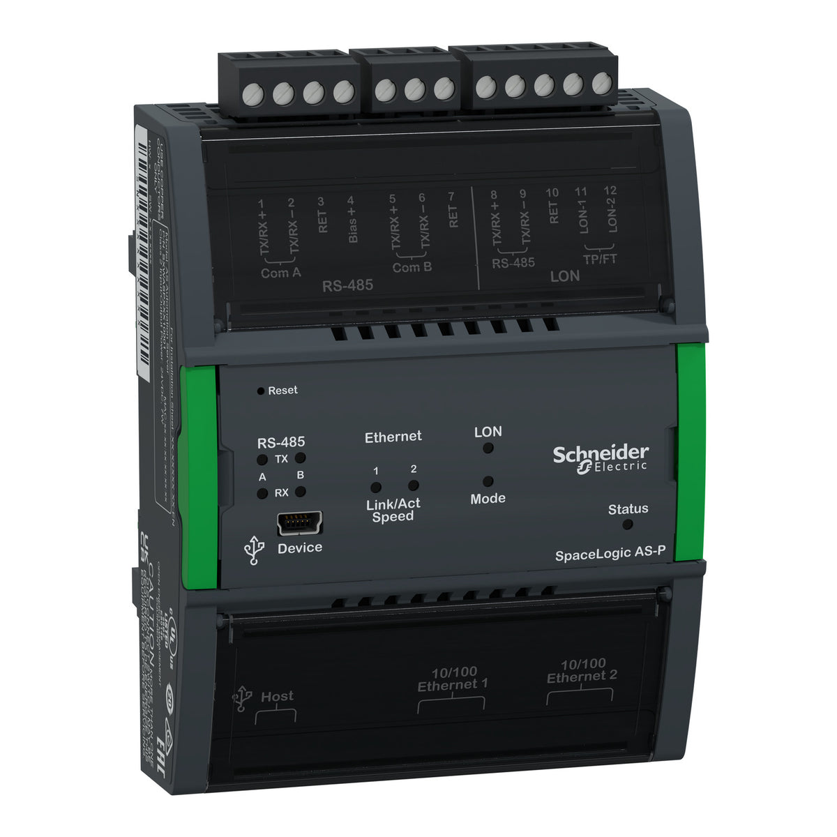 Schneider AS-P SmartX Controller, 2 x RS-485, 2 x10/100 Ethernet