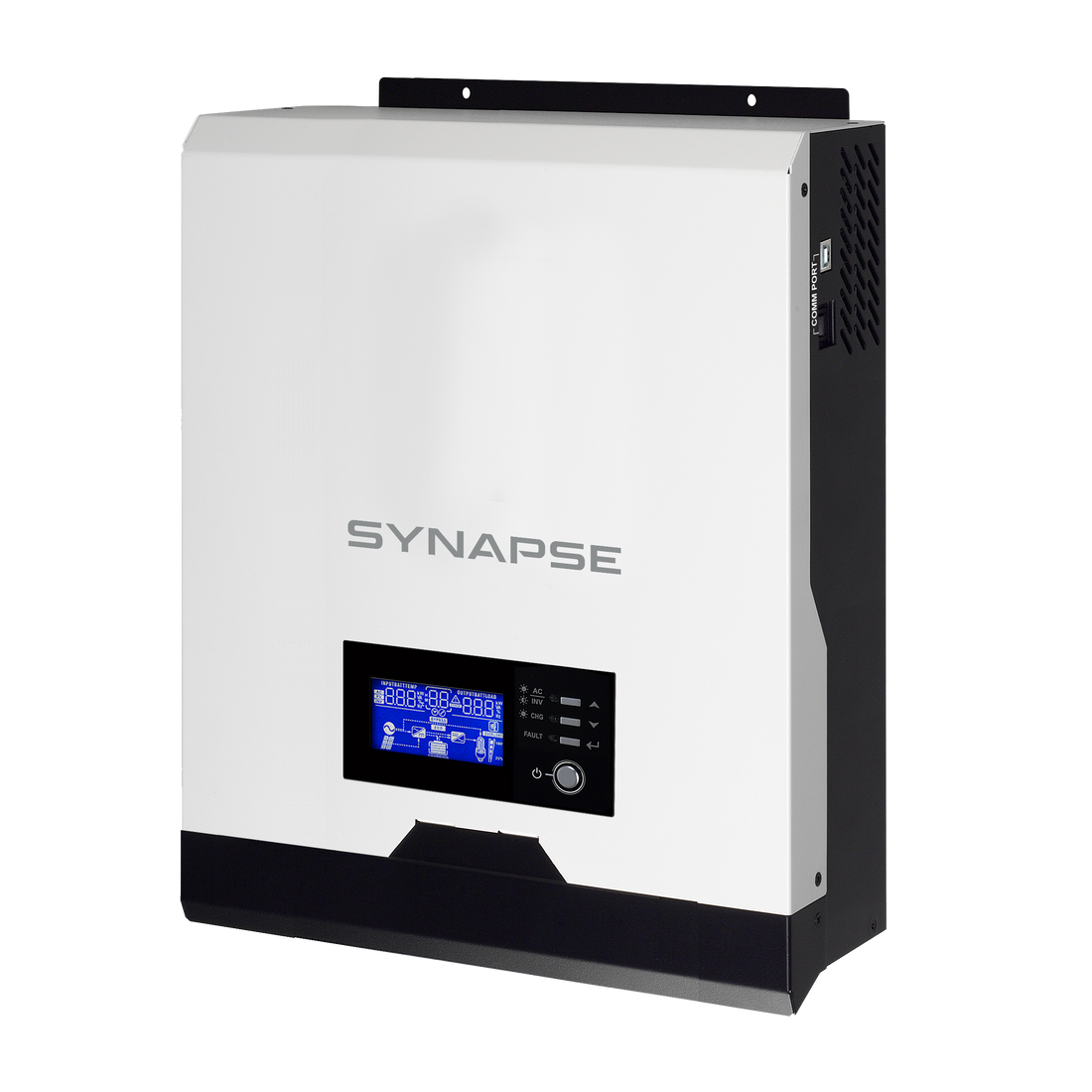 Synapse 3.0V+ compact off-grid inverter with 24VDC input and 2.4kW pure sine wave output