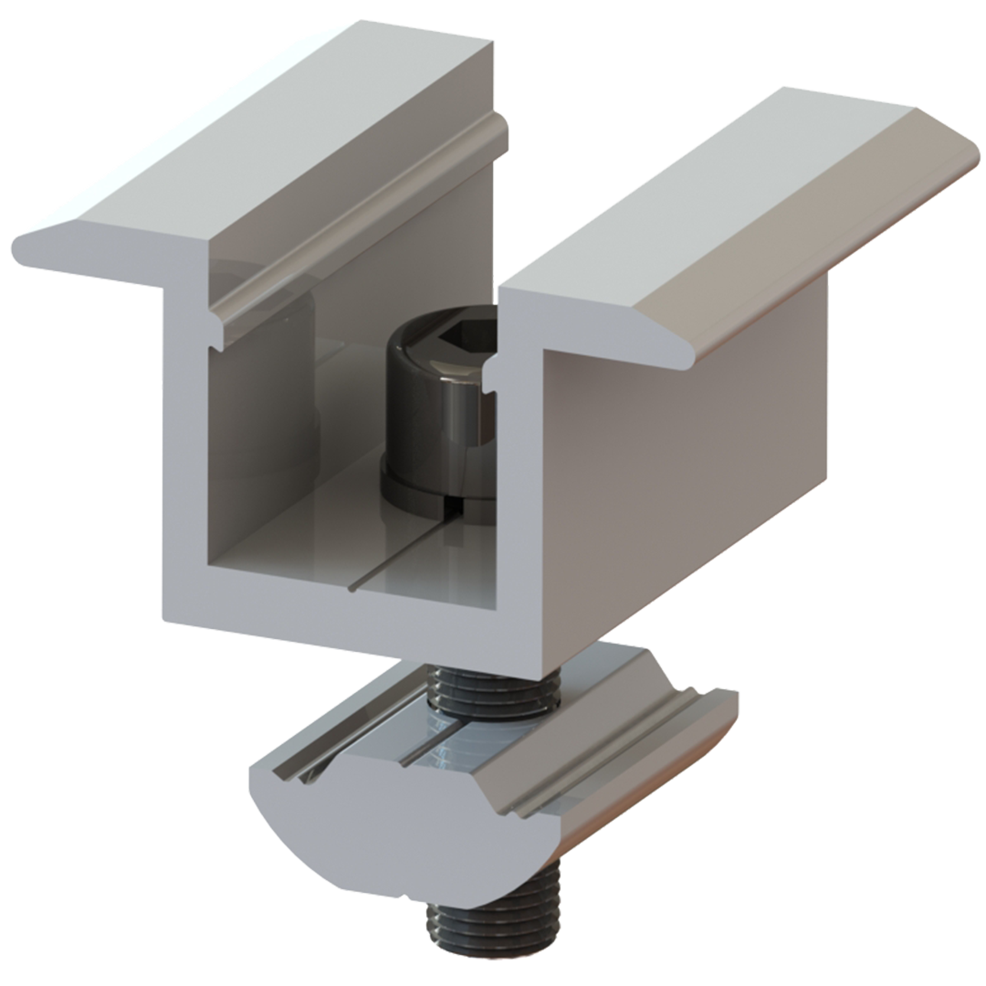Vectis Carport Mid clamp, M8 x 30, 40mm - Rubicon Installer Portal