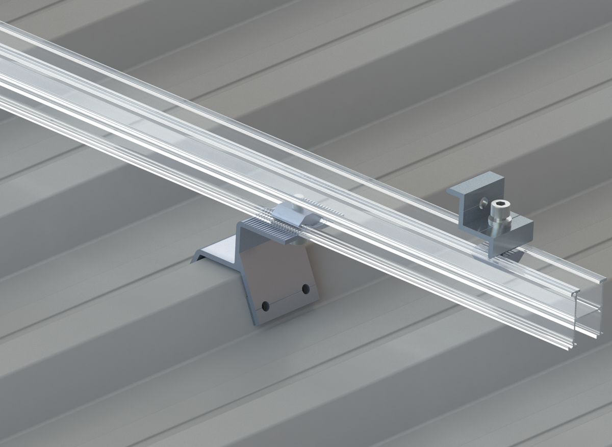 Vectis Full rail rooftop clamp IBR, 60mm & EPDM - Rubicon Installer Portal