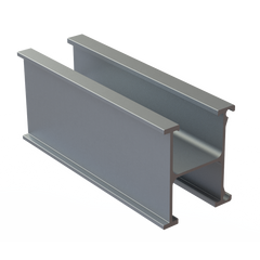 Vectis Top-bottom rail, 4800mm AL 6063 T6, mill finish - Rubicon Installer Portal