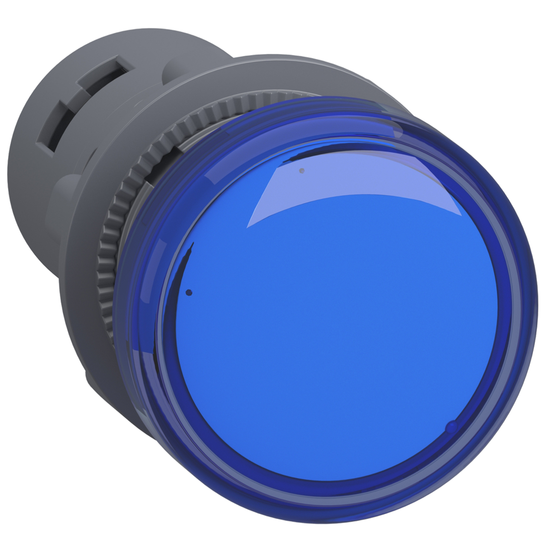 Schneider Monolithic pilot light, blue, 220 - 230VAC