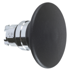 Schneider Mushroom pushbutton head, metal, black