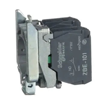 Schneider Single contact block, body/fixing collar, 2NO