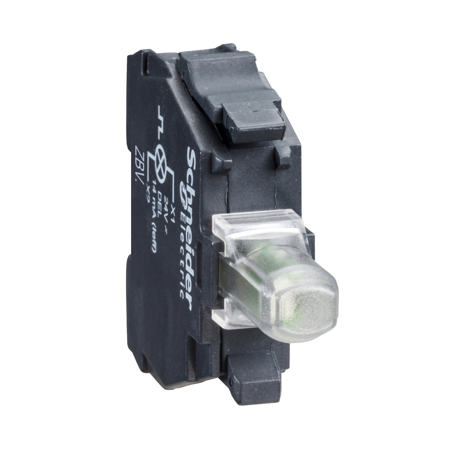 Schneider Light block for head Ø22, green, 24- 120V